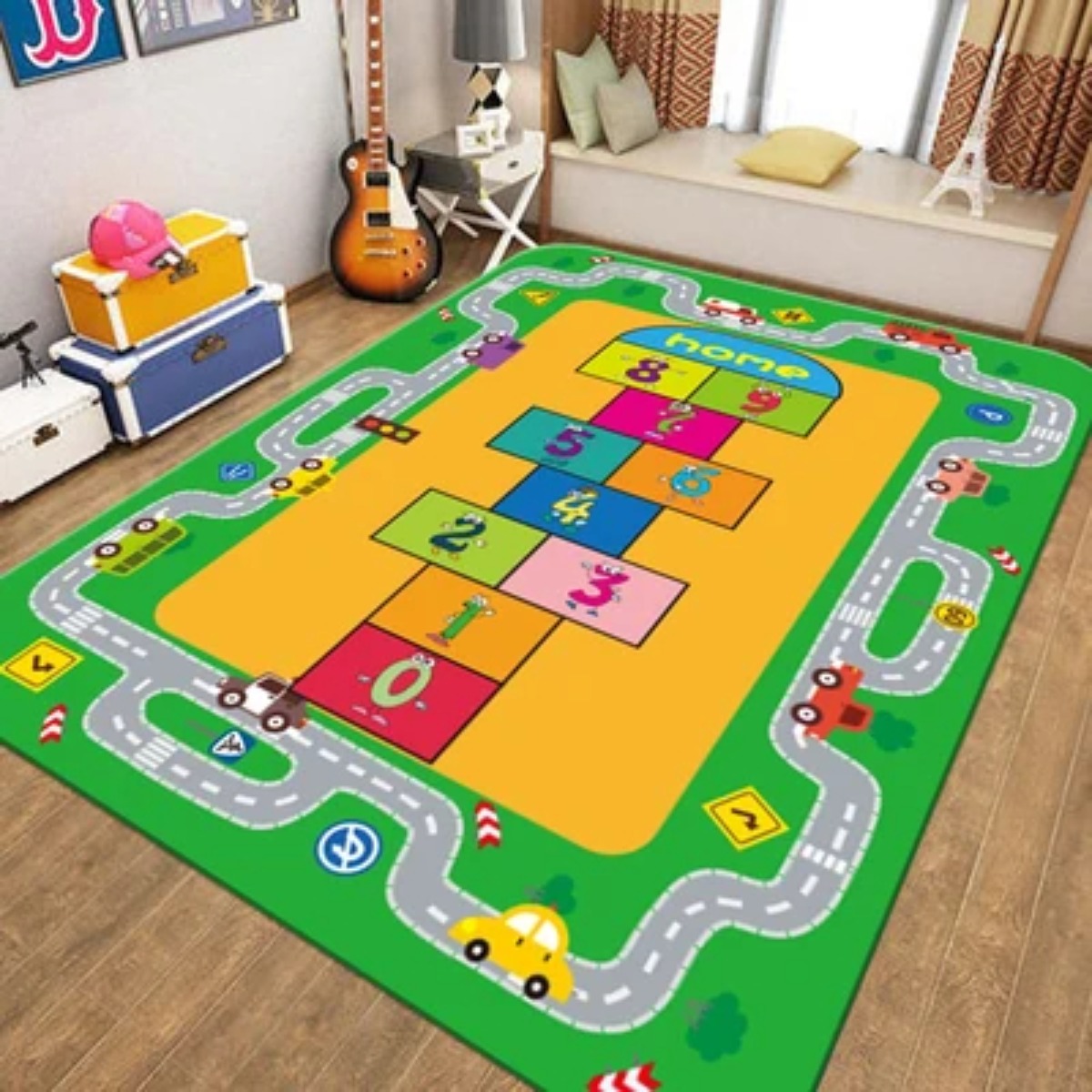 Kids Education Room - Дорожный коврик-карта для детей: развивающая игрушка