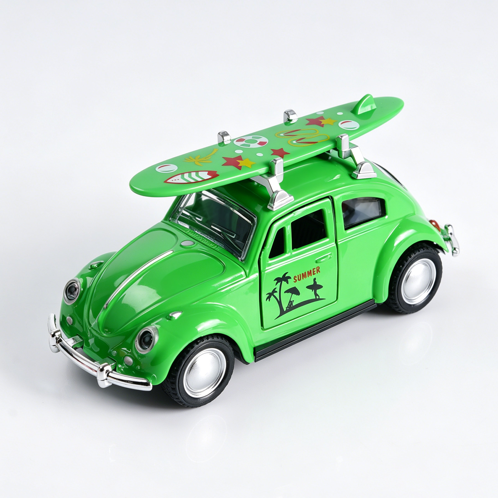 Online Educational Games For Kids - Ретро-модель автомобиля Volkswagen Beetle (зеленый), масштаб