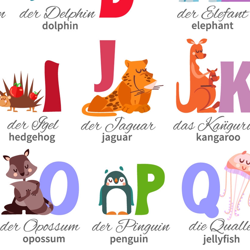 Немецкий алфавит с животными,  – обзор и цена Kids Education Nursery