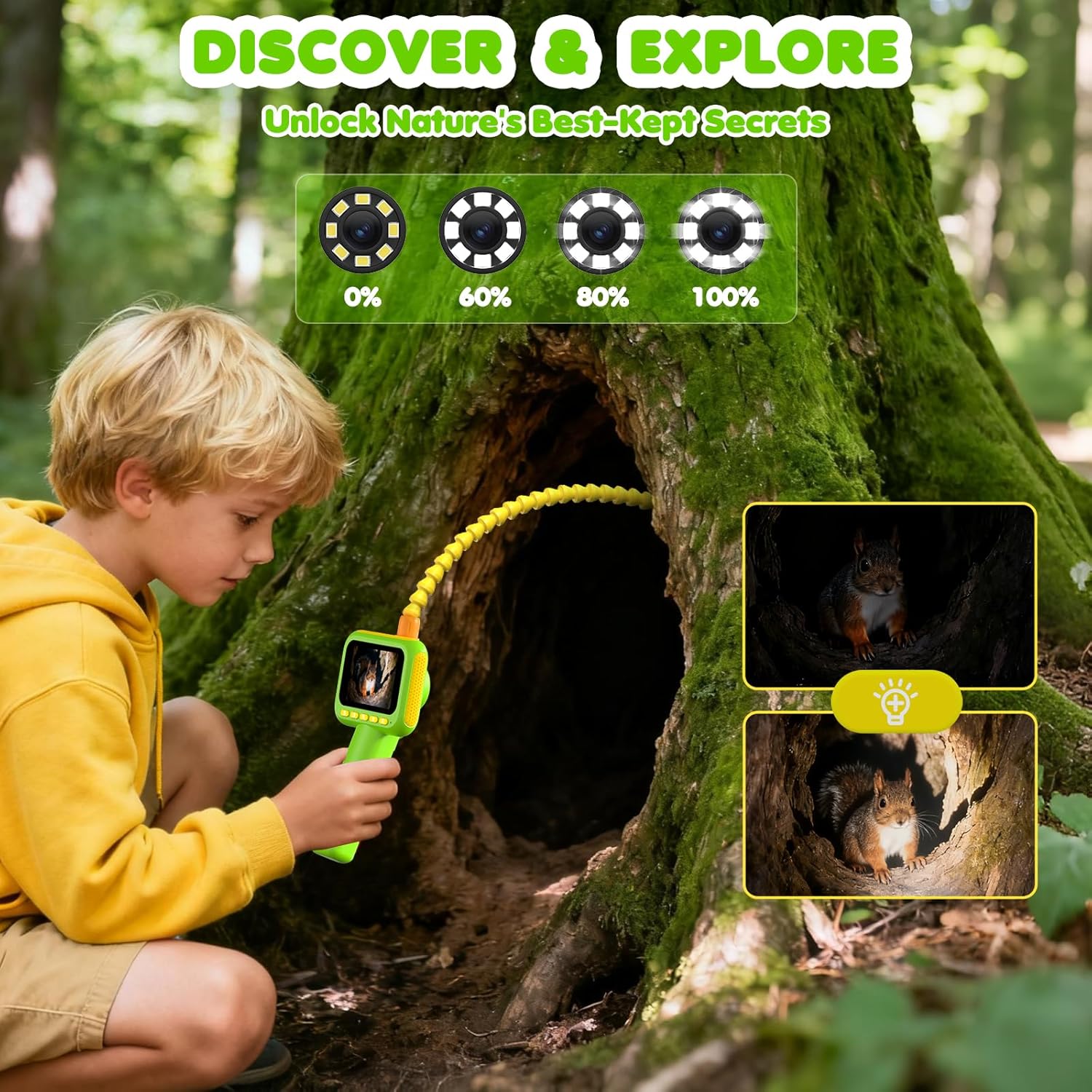 Эндоскоп для детей, бороскоп-к – обзор и цена Kids Nature Education