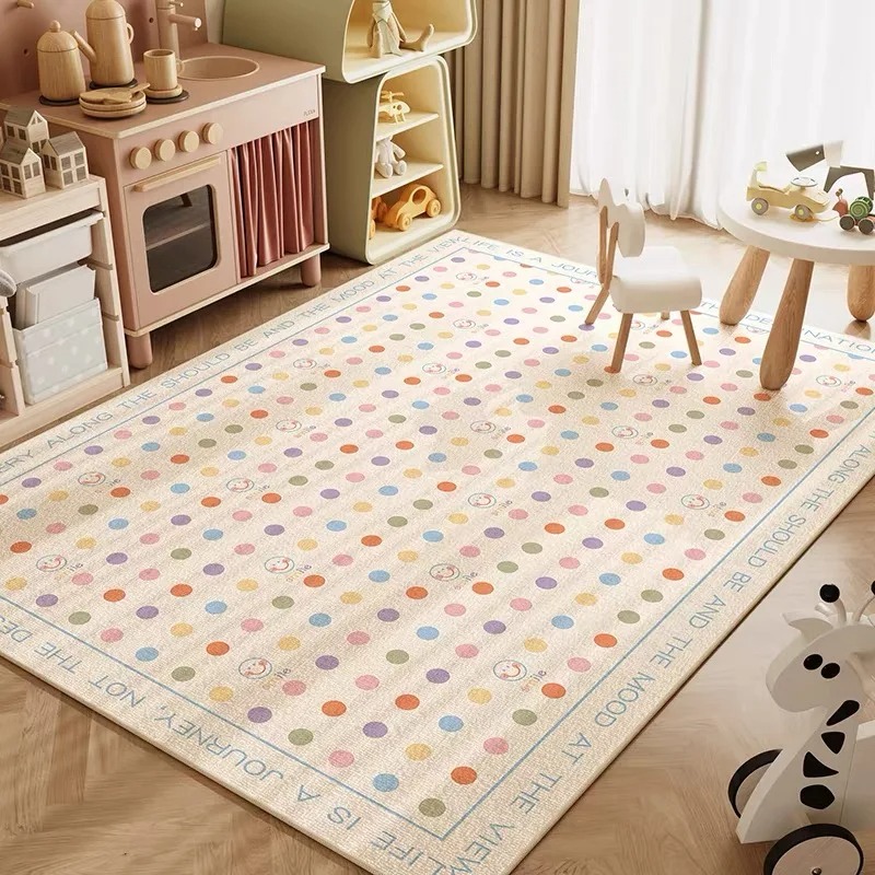 Милый игровой ковер в горошек, – обзор и цена Kids Education Room